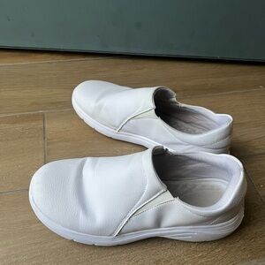 White Slip-On Sneakers